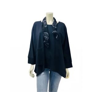 NEW CATHERINE LILLYWHITE'S women's tunic top in black